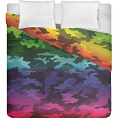 Rainbow Camouflage Duvet Cover Double Side (King Size) from ArtsNow.com