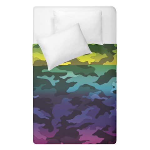 Rainbow Camouflage Duvet Cover Double Side (Single Size) from ArtsNow.com