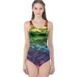 Rainbow Camouflage One Piece Swimsuit