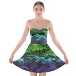 Rainbow Camouflage Strapless Bra Top Dress