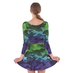 Long Sleeve Velvet Skater Dress 