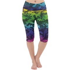 Lightweight Velour Cropped Yoga Leggings 