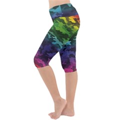 Lightweight Velour Cropped Yoga Leggings 