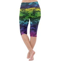 Lightweight Velour Cropped Yoga Leggings 
