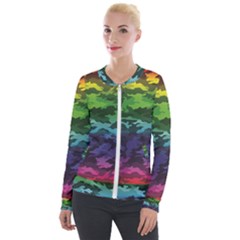 Velvet Zip Up Jacket 