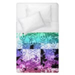 Rainbow Checker Skull Splatter Duvet Cover (Single Size)