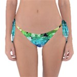 Rainbow Checker Skull Splatter Reversible Bikini Bottom