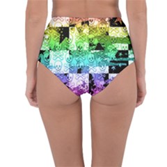 Reversible High-Waist Bikini Bottoms 