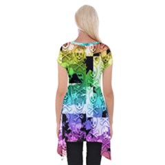 Short Sleeve Side Drop Tunic 