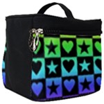Rainbow Hearts & Stars Make Up Travel Bag (Big)