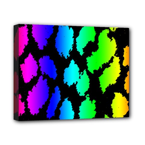 Rainbow Leopard Canvas 10  x 8  (Stretched) from ArtsNow.com