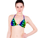 Rainbow Leopard Bikini Top
