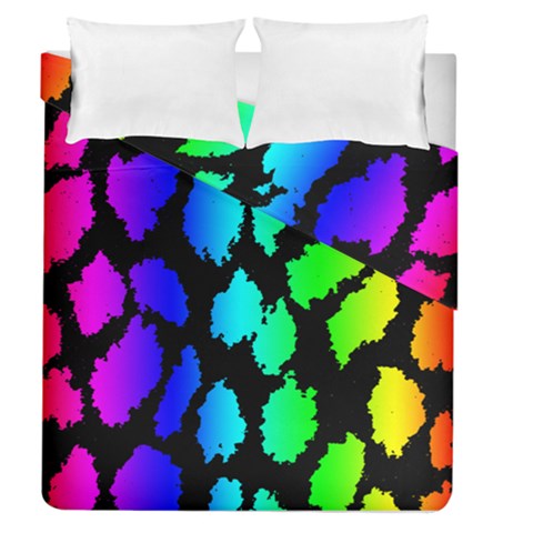Rainbow Leopard Duvet Cover Double Side (Queen Size) from ArtsNow.com