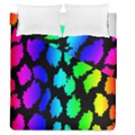 Rainbow Leopard Duvet Cover Double Side (Queen Size)