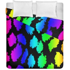 Rainbow Leopard Duvet Cover Double Side (California King Size) from ArtsNow.com