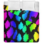 Rainbow Leopard Duvet Cover Double Side (California King Size)