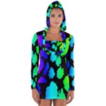 Rainbow Leopard Long Sleeve Hooded T-shirt