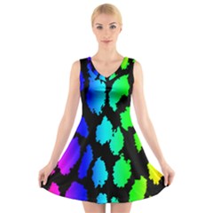 V-Neck Sleeveless Dress 