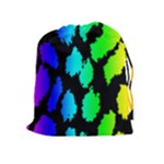 Rainbow Leopard Drawstring Pouch (XL)