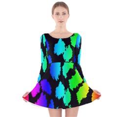 Long Sleeve Velvet Skater Dress 