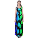 Rainbow Leopard Empire Waist Maxi Dress