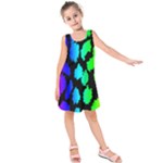 Rainbow Leopard Kids  Sleeveless Dress