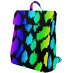 Rainbow Leopard Flap Top Backpack