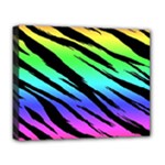Rainbow Tiger Deluxe Canvas 20  x 16  (Stretched)