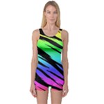 Rainbow Tiger One Piece Boyleg Swimsuit