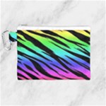 Rainbow Tiger Canvas Cosmetic Bag (Medium)