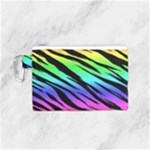 Rainbow Tiger Canvas Cosmetic Bag (Small)