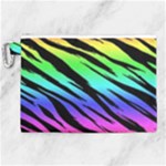 Rainbow Tiger Canvas Cosmetic Bag (XL)