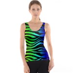 Rainbow Zebra Tank Top