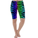 Rainbow Zebra Cropped Leggings 