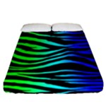 Rainbow Zebra Fitted Sheet (King Size)