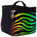 Rainbow Zebra Make Up Travel Bag (Big)