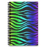 Rainbow Zebra 5.5  x 8.5  Notebook