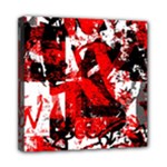 Red Graffiti Mini Canvas 8  x 8  (Stretched)