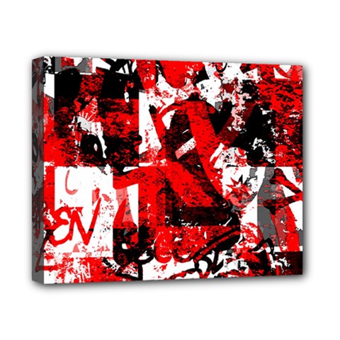 Red Graffiti Canvas 10  x 8  (Stretched) from ArtsNow.com
