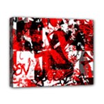 Red Graffiti Canvas 10  x 8  (Stretched)