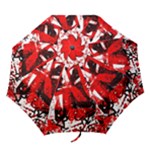 Red Graffiti Folding Umbrella