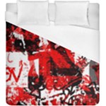 Red Graffiti Duvet Cover (King Size)