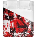 Red Graffiti Duvet Cover (California King Size)