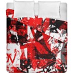 Red Graffiti Duvet Cover Double Side (California King Size)