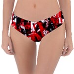 Red Graffiti Reversible Classic Bikini Bottoms