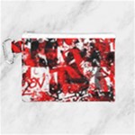 Red Graffiti Canvas Cosmetic Bag (Medium)