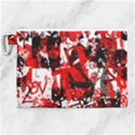 Red Graffiti Canvas Cosmetic Bag (XL)