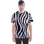 Zebra Pattern Men s Sports Mesh Tee