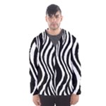 Zebra Pattern Men s Hooded Windbreaker