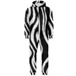 Zebra Pattern Hooded Jumpsuit (Men)